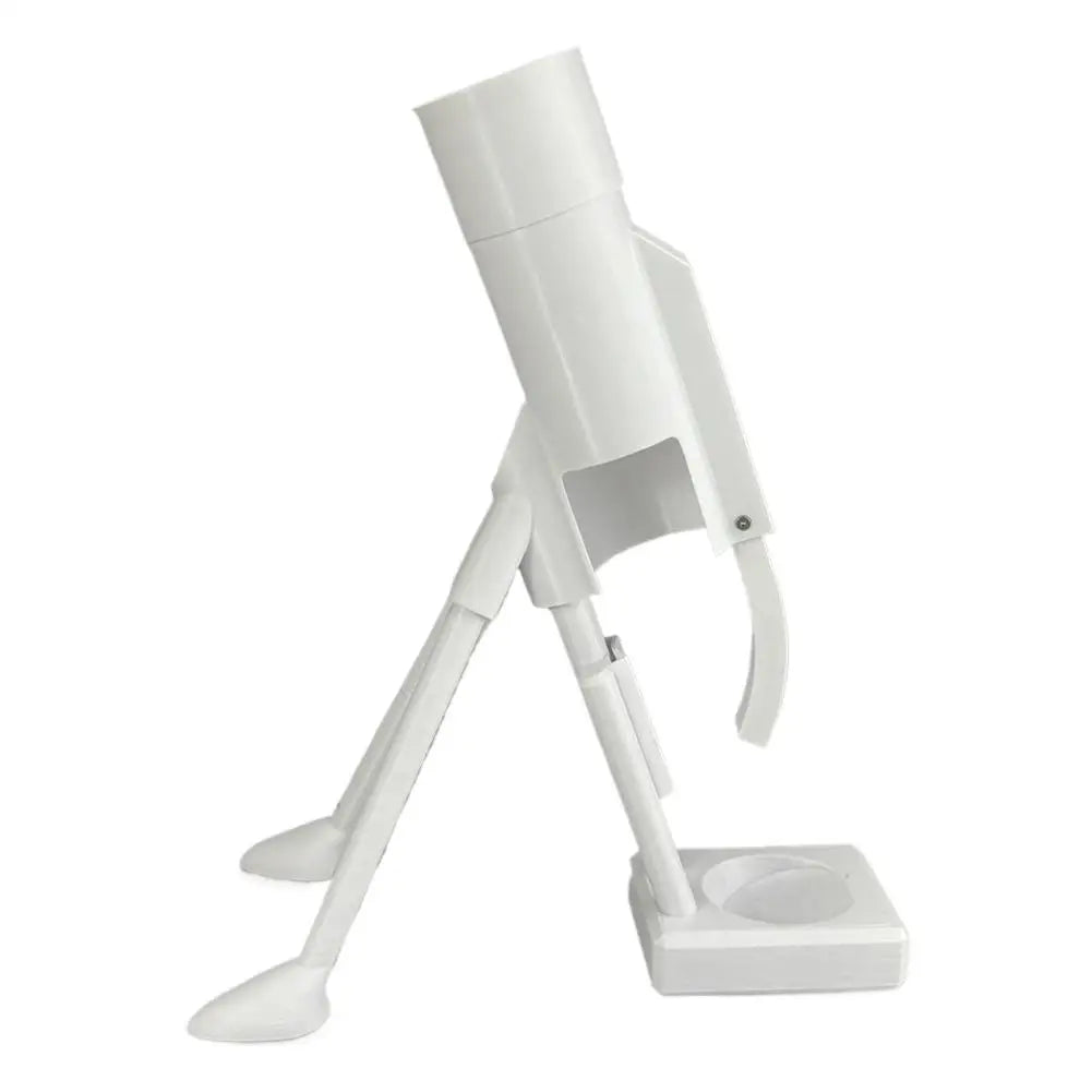Hands-Free Beer Bottle Opener with Cap Launcher - Innovative Mortar Style Gadget for Home Use