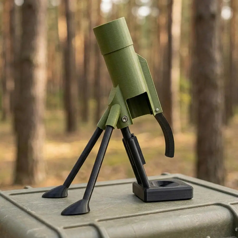 Hands-Free Beer Bottle Opener with Cap Launcher - Innovative Mortar Style Gadget for Home Use