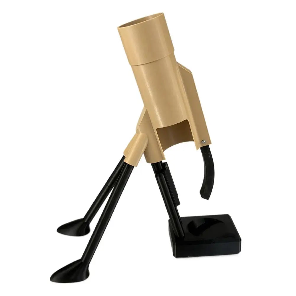 Hands-Free Beer Bottle Opener with Cap Launcher - Innovative Mortar Style Gadget for Home Use